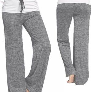 Women Full Length Loose Fit Yoga Pants with Elastic Waist Drawstring